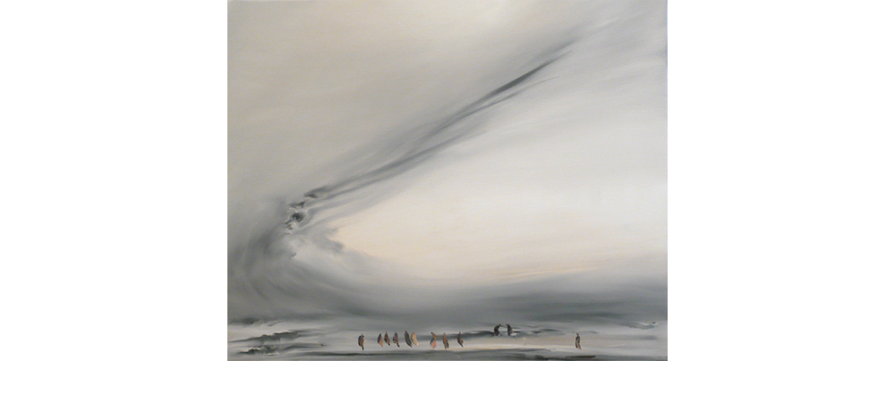 Révérence - huile sur toile - 54x65 cm - 2010